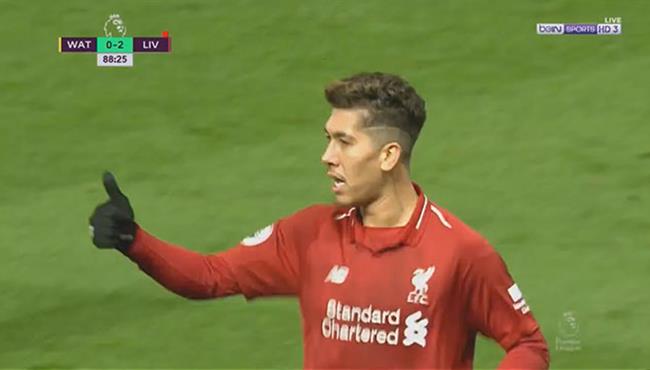 هدف ليفربول الثالث في مرمي واتفورد فيرمينو