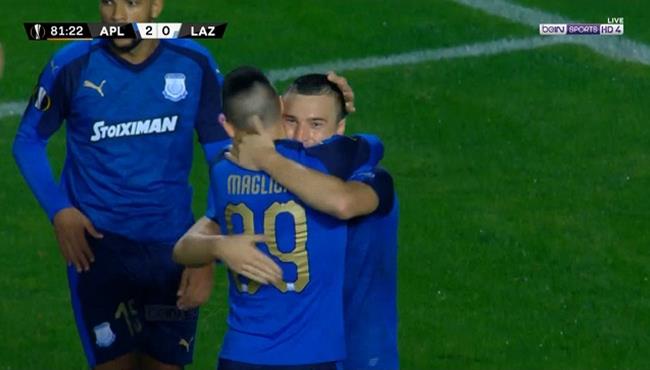 اهداف مباراة لاتسيو وابولون ليماسول 0 2 الدوري الاوروبي
