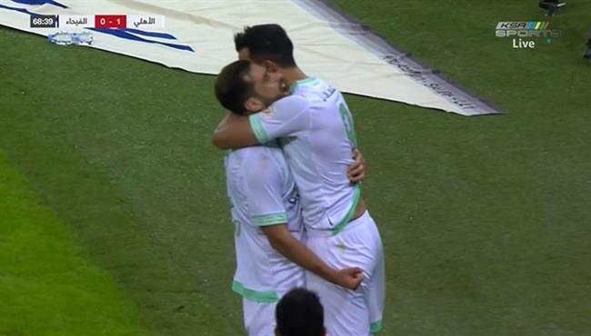 هدف عمر السومة في مرمي الفيحاء اسيست عبد الله السعيد