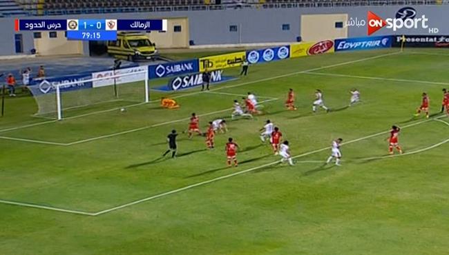 هدف محمود علاء في مرمي حرس الحدود بالدوري المصري