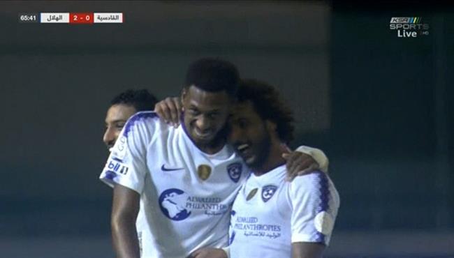هدف الهلال الثاني الرائع في مرمي القادسية تعليق فهد العتيبي