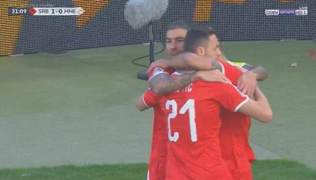 اهداف مباراة صربيا والجبل الاسود 2 1 دوري الامم الاوروبية