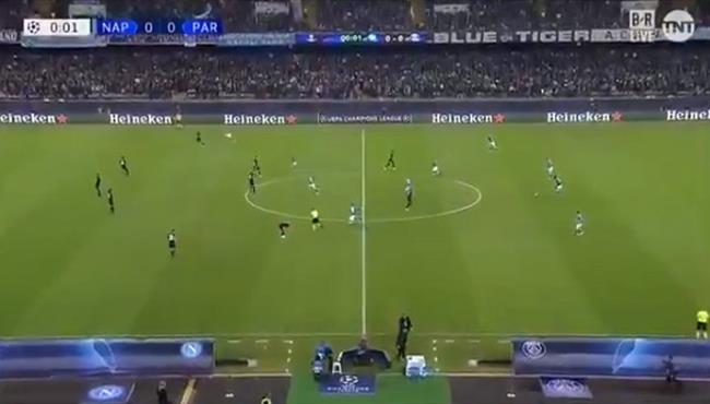 ملخص مباراة نابولي وباريس سان جيرمان بدوري ابطال اوروبا