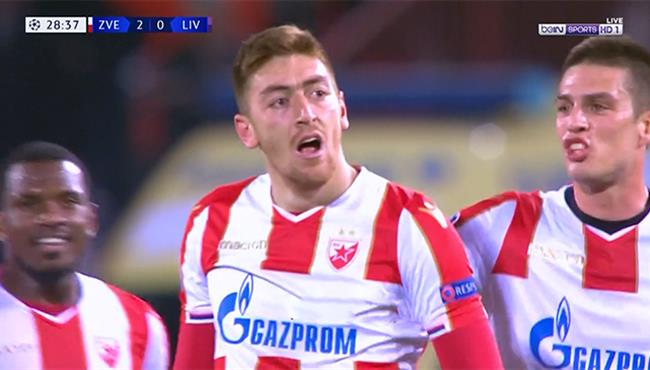 هدف النجم الاحمر الثاني الرائع في مرمي ليفربول تعليق حفيظ دراجي