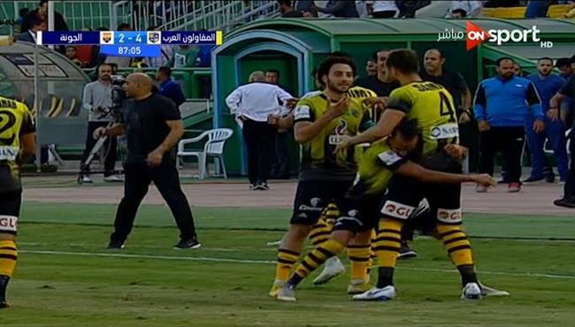 هدف المقاولون الرابع في مرمي الجونة