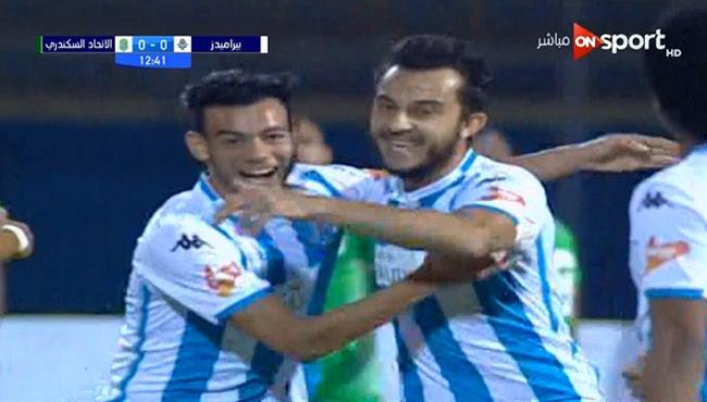 هدف بيراميدز الاول فى مرمي الاتحاد السكندري