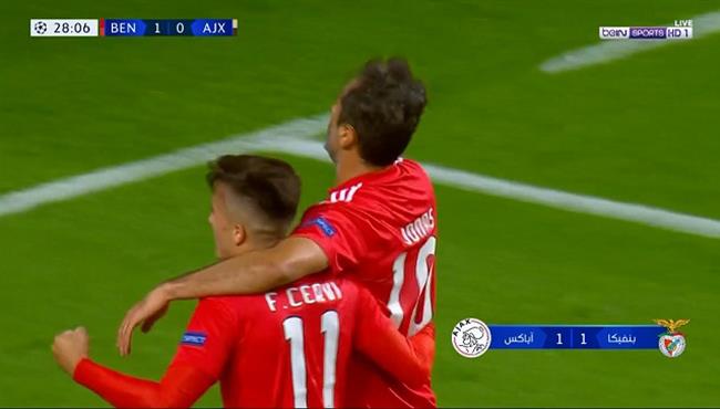 اهداف مباراة بنفيكا واياكس 1 1 دوري ابطال اوروبا