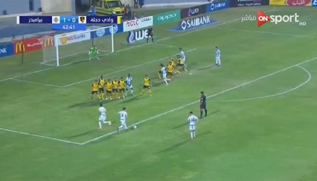 العارضة تحرم رودريجنيو من هدف رائع فى وادي دجلة