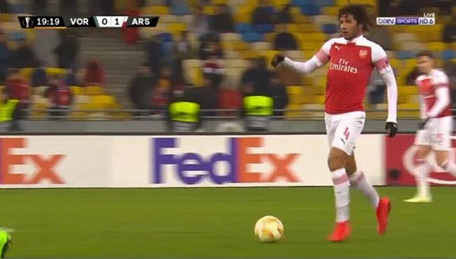 ملخص لمسات محمد النني في مباراة ارسنال وفورسكلا بولتافا