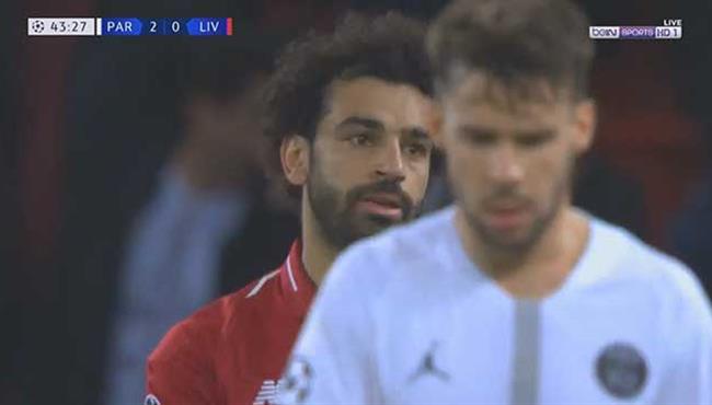 محمد صلاح يهدر فرصة هدف امام باريس سان جيرمان