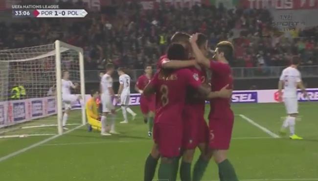 اهداف مباراة البرتغال وبولندا 1 1 دوري الامم الاوروبية