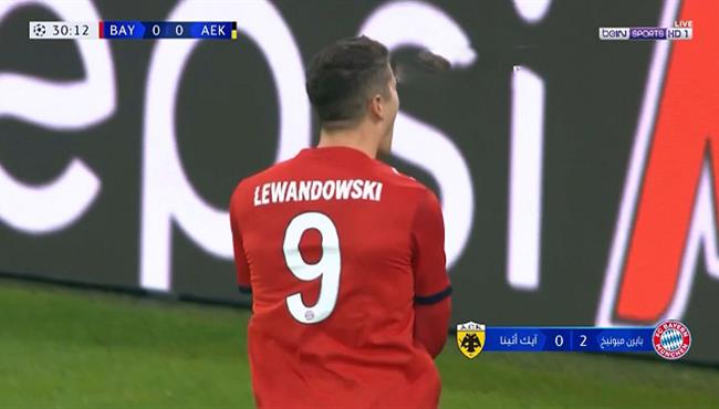 اهداف مباراة بايرن ميونيخ وايك اثينا 2 0 دوري ابطال اوروبا