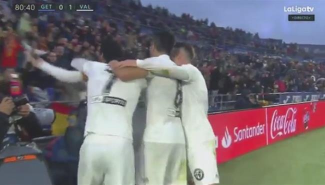 هدف فوز فالنسيا على خيتافي 1 0 الدوري الاسباني