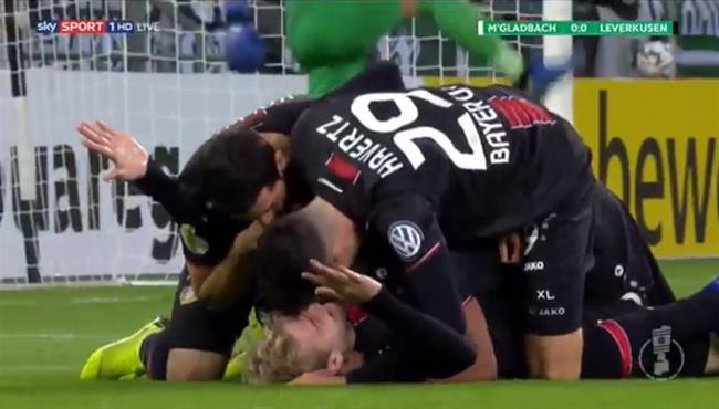 اهداف مباراة باير ليفركوزن وبوروسيا مونشنجلادباخ 5 0 كاس المانيا