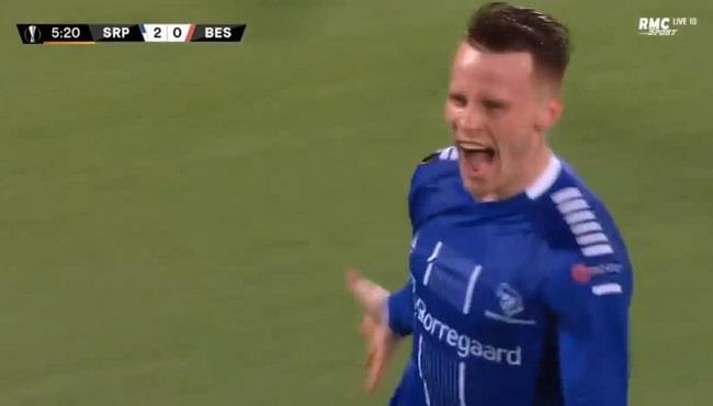 هدف عالمي فى مباراة بشكتاش وساربسبورج بالدوري الاوروبي