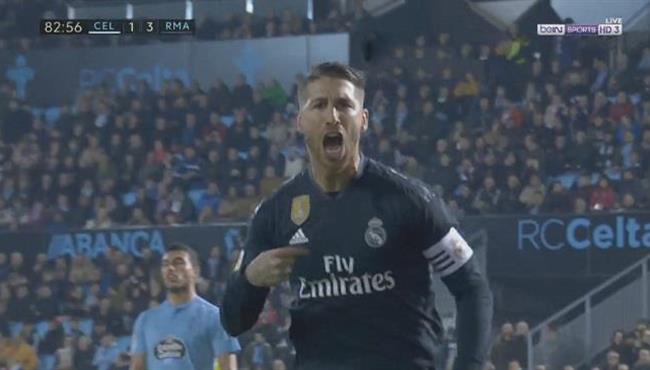 هدف سيرجو راموس فى مرمي سيلتا فيجو