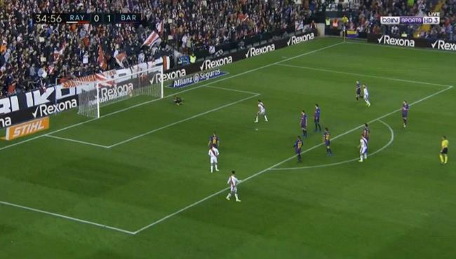 هدف تعادل رايو فاييكانو الرائع مع برشلونة 1 1 الدوري الاسباني