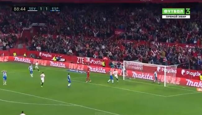 اهداف مباراة اشبيلية واسبانيول 2 1 الدوري الاسباني