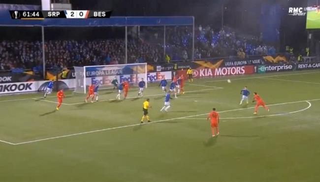 هدف بشكتاش الاول الرائع فى مرمي ساربسبورج بالدوري الاوروبي