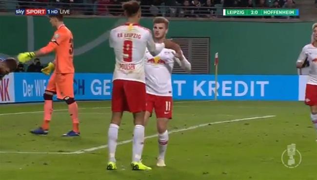 اهداف مباراة لايبزيج وهوفنهايم 2 0 كاس المانيا