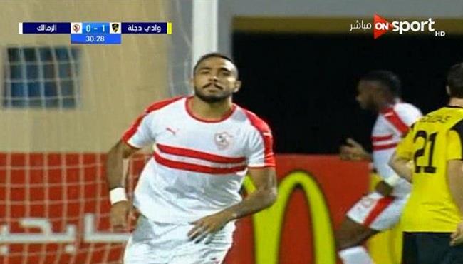 هدف تعادل الزمالك مع وادي دجلة 1 1 محمود كهربا