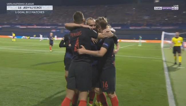هدف كرواتيا الثاني في مرمي اسبانيا بدوري الامم الاوروبية