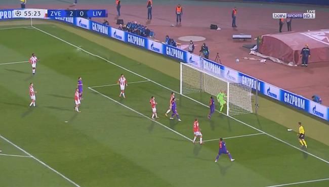 العارضة تحرم ليفربول من هدف اول امام النجم الاحمر