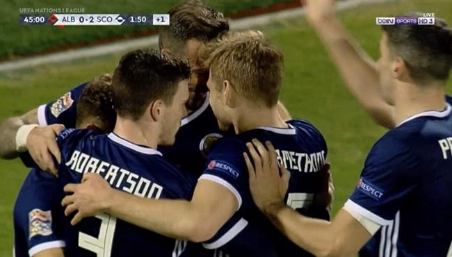 اهداف مباراة اسكوتلندا والبانيا 4 0 دوري الامم الاوروبية