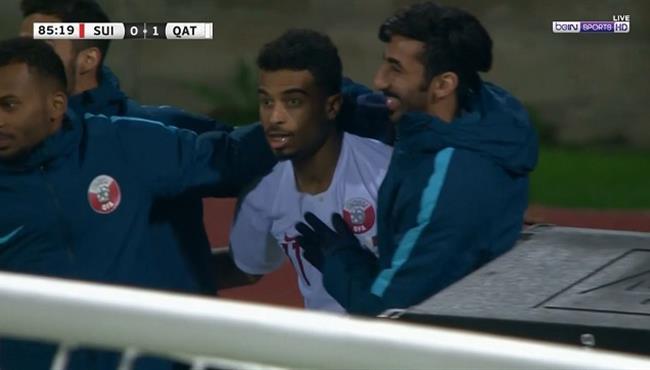 هدف فوز قطر الرائع علي سويسرا 1 0 مباراة ودية