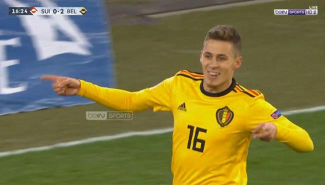 هدف بلجيكا الرائع في مرمي سويسرا بدوري الامم الاوروبية