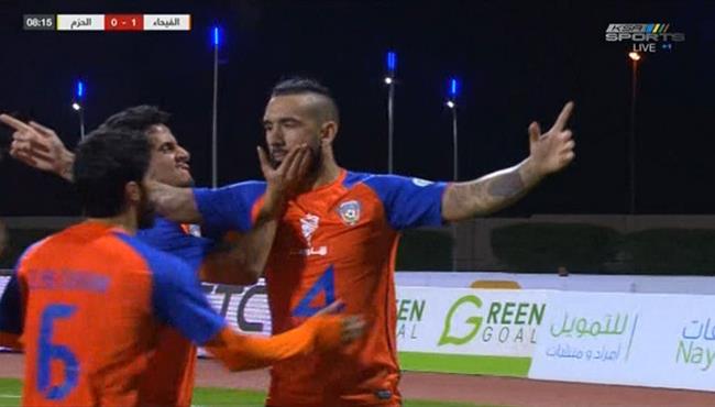 اهداف مباراة الفيحاء والحزم 1 1 الدوري السعودي