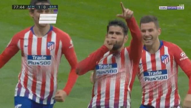 هدف دييجو كوستا في مرمي برشلونة تعليق عصام الشوالي