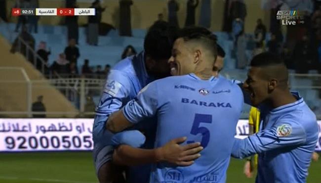 اهداف مباراة الباطن والقادسية 2 0 الدوري السعودي
