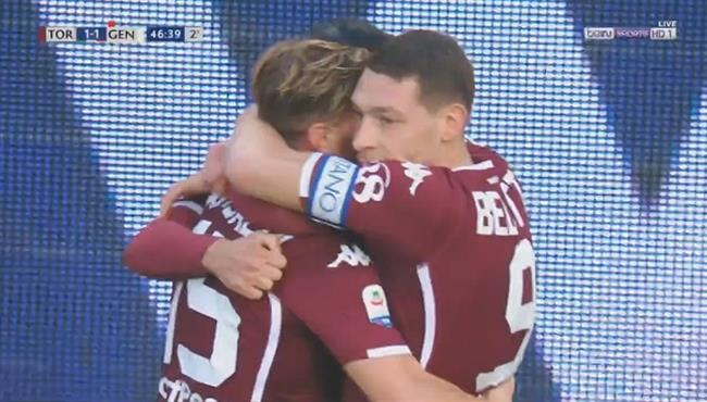 هدف رائع فى مباراة تورينو وجنوي بالدوري الايطالي