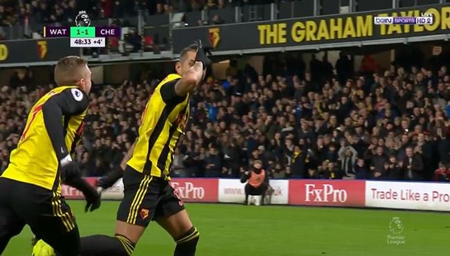 هدف بيرييرا الرائع في مرمي تشيلسي بالدوري الانجليزي