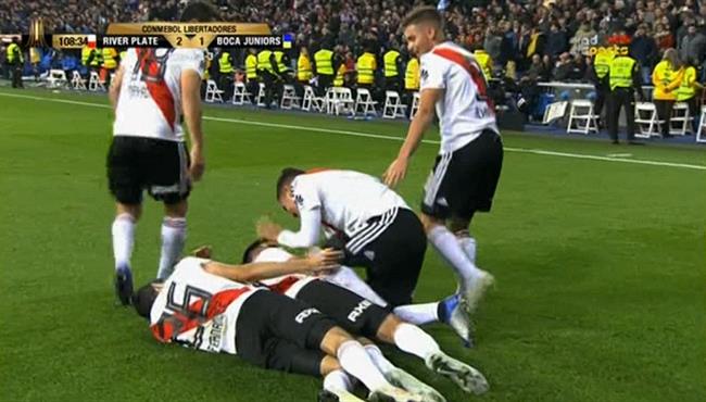 اهداف مباراة ريفر بليت وبوكا جونيورز 3 1 نهائي كوبا ليبيرتادورس