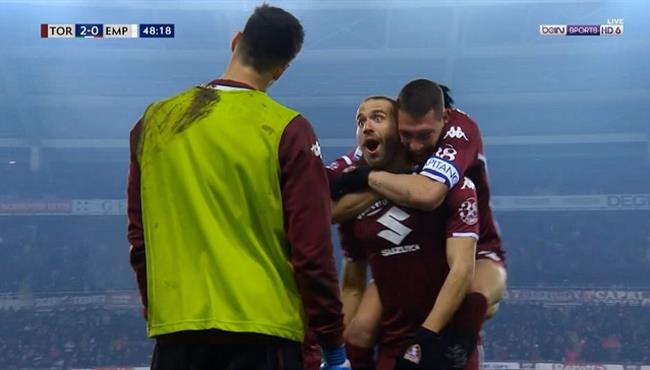 هدف رائع في مباراة تورينو وامبولي بالدوري الايطالي