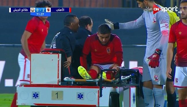 اصابة سعد سمير وخروجه فى مباراة الاهلي وطلائع الجيش