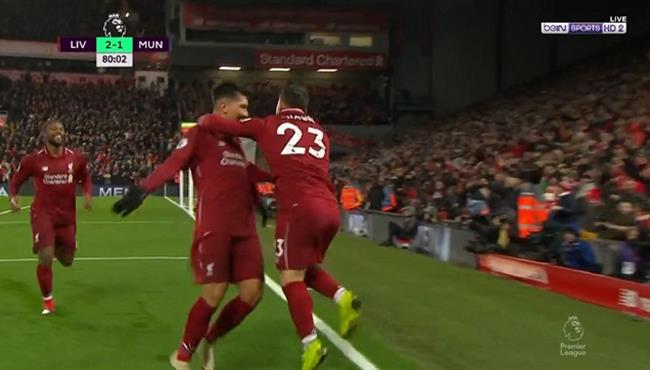 هدف ليفربول الثالث فى مرمي مانشستر يونايتد شاكيري
