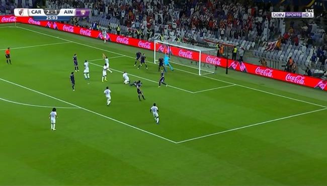 حارس ريفر بليت يتصدي ببراعة ويحرم حسين الشحات من هدف ثاني لـ العين