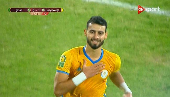 هدف باهر المحمدي في مرمي القطن الكاميروني بدوري ابطال افريقيا