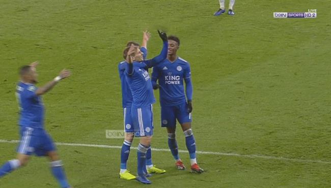 هدف تعادل ليستر سيتي مع مانشستر سيتي 1 1 كأس الرابطة الانجليزية