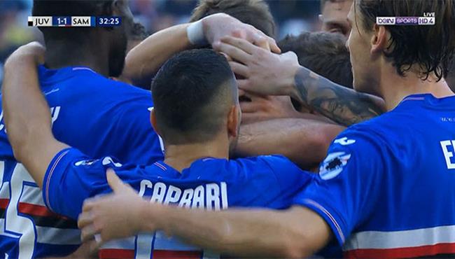 هدف تعادل سامبدوريا مع يوفنتوس 1 1 الدوري الايطالي