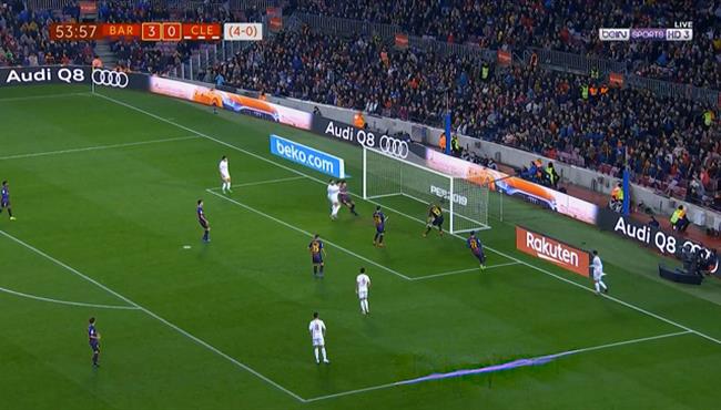 هدف ديبورتيفا ليونيسا الاول في مرمي برشلونة