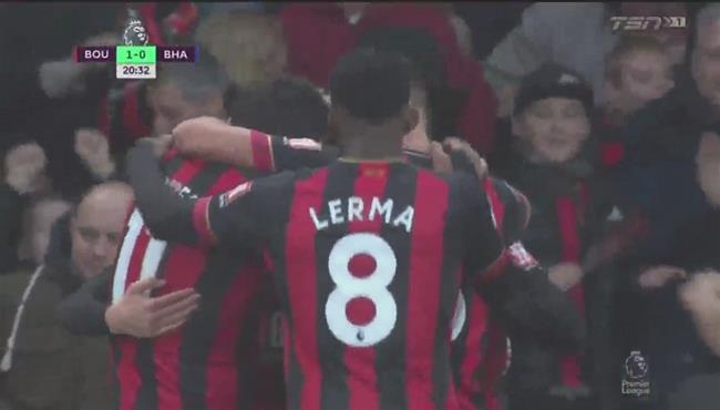 اهداف مباراة بورنموث وبرايتون 2 0 الدوري الانجليزي