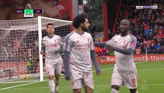 هدف محمد صلاح الثاني في مرمي بورنموث