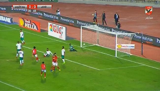 هدف الاهلي الاول في مرمي جيما ناصر ماهر