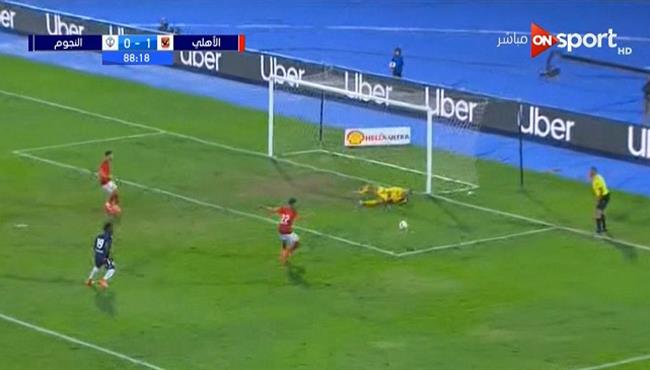 القائم يحرم ناصر ماهر من تسجيل هدف رائع في مرمي النجوم