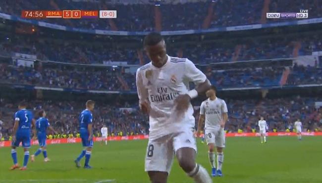 هدف فينيسيوس جونيور في مرمي مليلية بكأس ملك اسبانيا