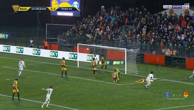 اهداف مباراة باريس سان جيرمان واورليان 2 1 كأس الرابطة الفرنسية
